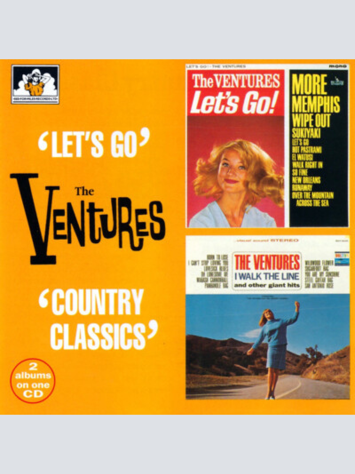 CD, Comp The Ventures - Let's Go! / Country Classics