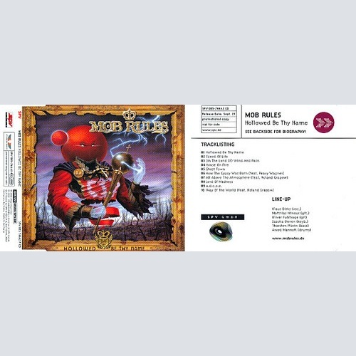 CD, Promo Mob Rules - Hollowed Be Thy Name