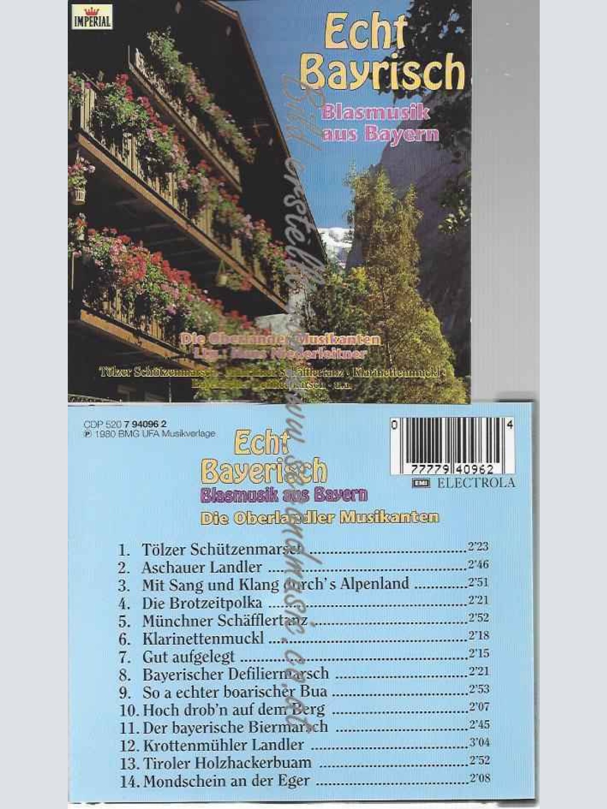 CD--Echt Bayrisch - Blasmusik aus Bayern