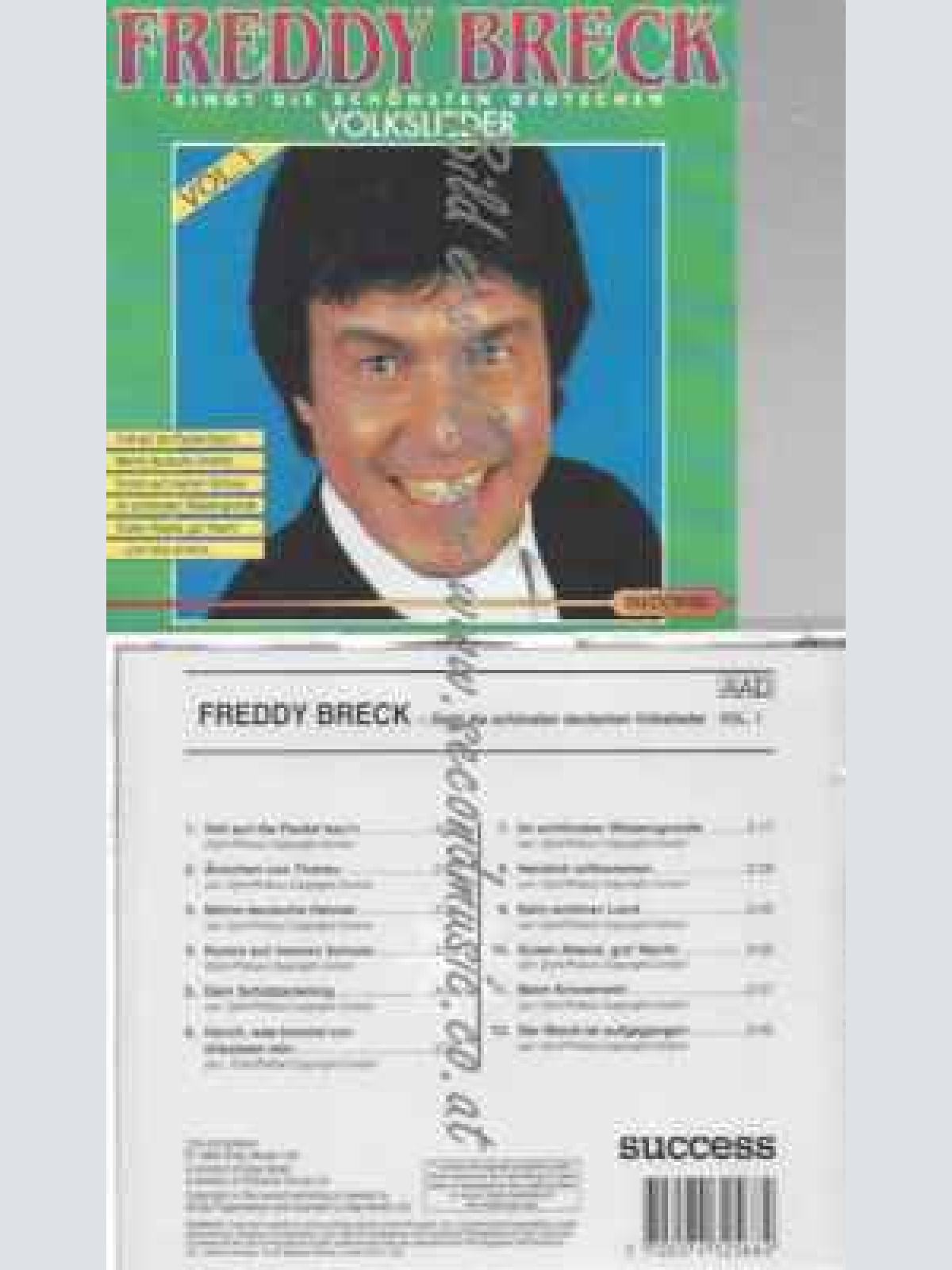 CD--Freddy Breck--Singt Die Schönsten Deutschen Volkslieder Vol.