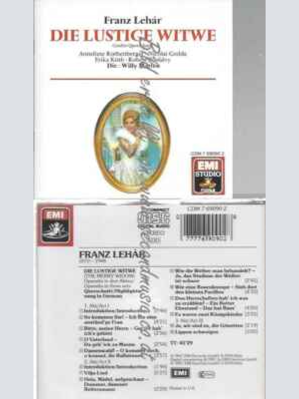 CD--Mattes, Rothenberger, --Lehár: Die Lustige Witwe