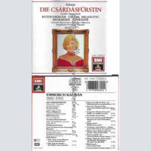 CD--Rothenberger, Mattes, et al. | --Die Csardasfürstin ( )