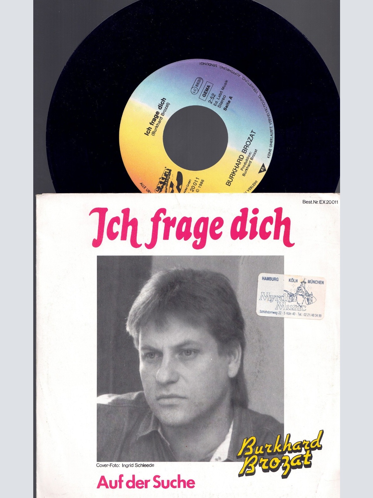7" Burkhard Brozat Ich frage Dich