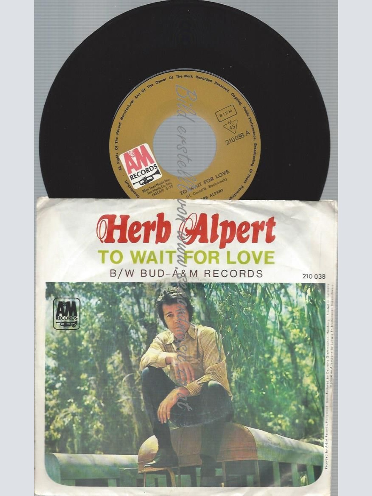 7"  Herb Alpert    To Wait For Love