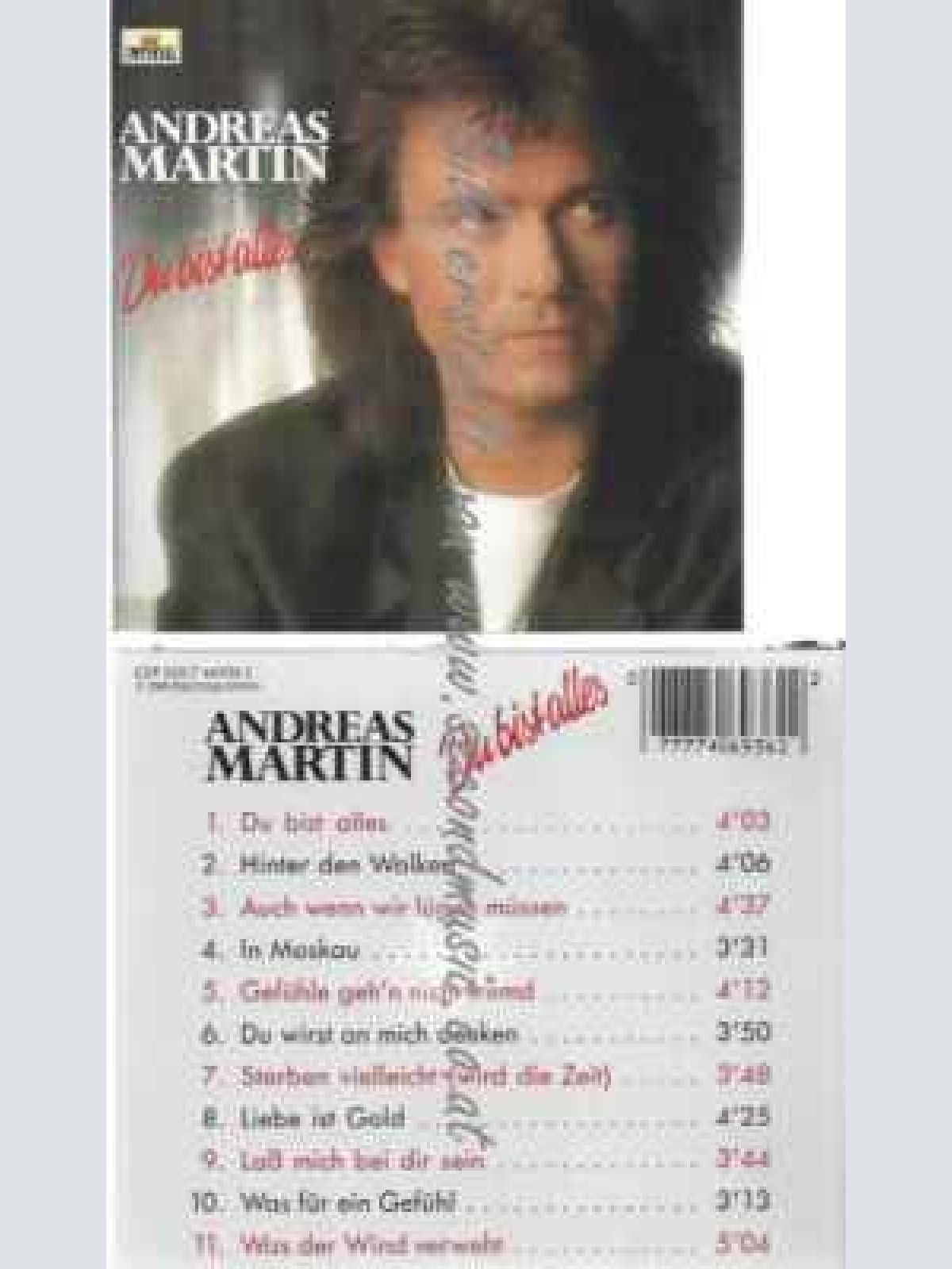 CD--Andreas Martin--Du bist alles