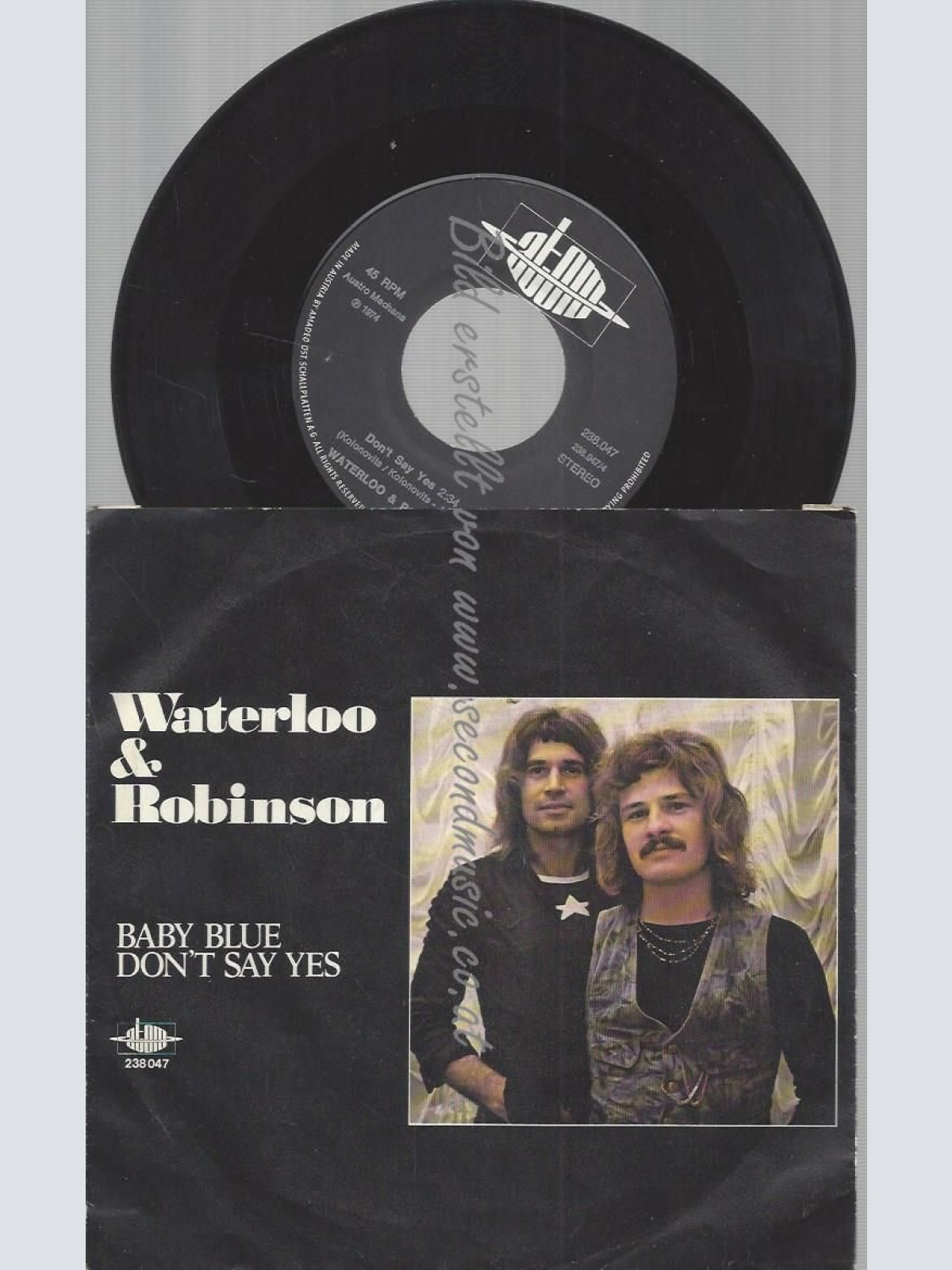 7"   WATERLOO & ROBINSON BABY BLUE // ATOM