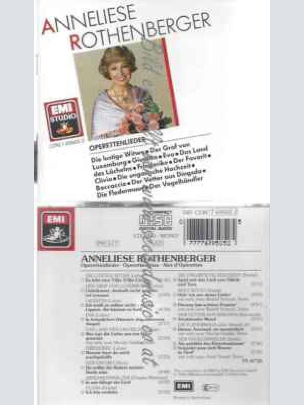 CD--Anneliese Rothenberger--Operettenlieder