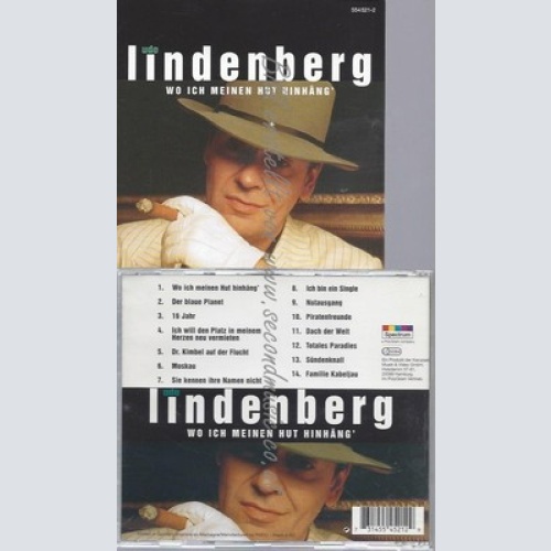 CD--UDO LINDENBERG--WO ICH MEINEN HUT HINHÄNG'