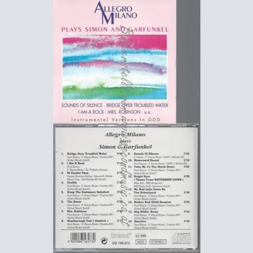CD--SIMON & GARFUNKEL--ALLEGRO MILANO PLAYS