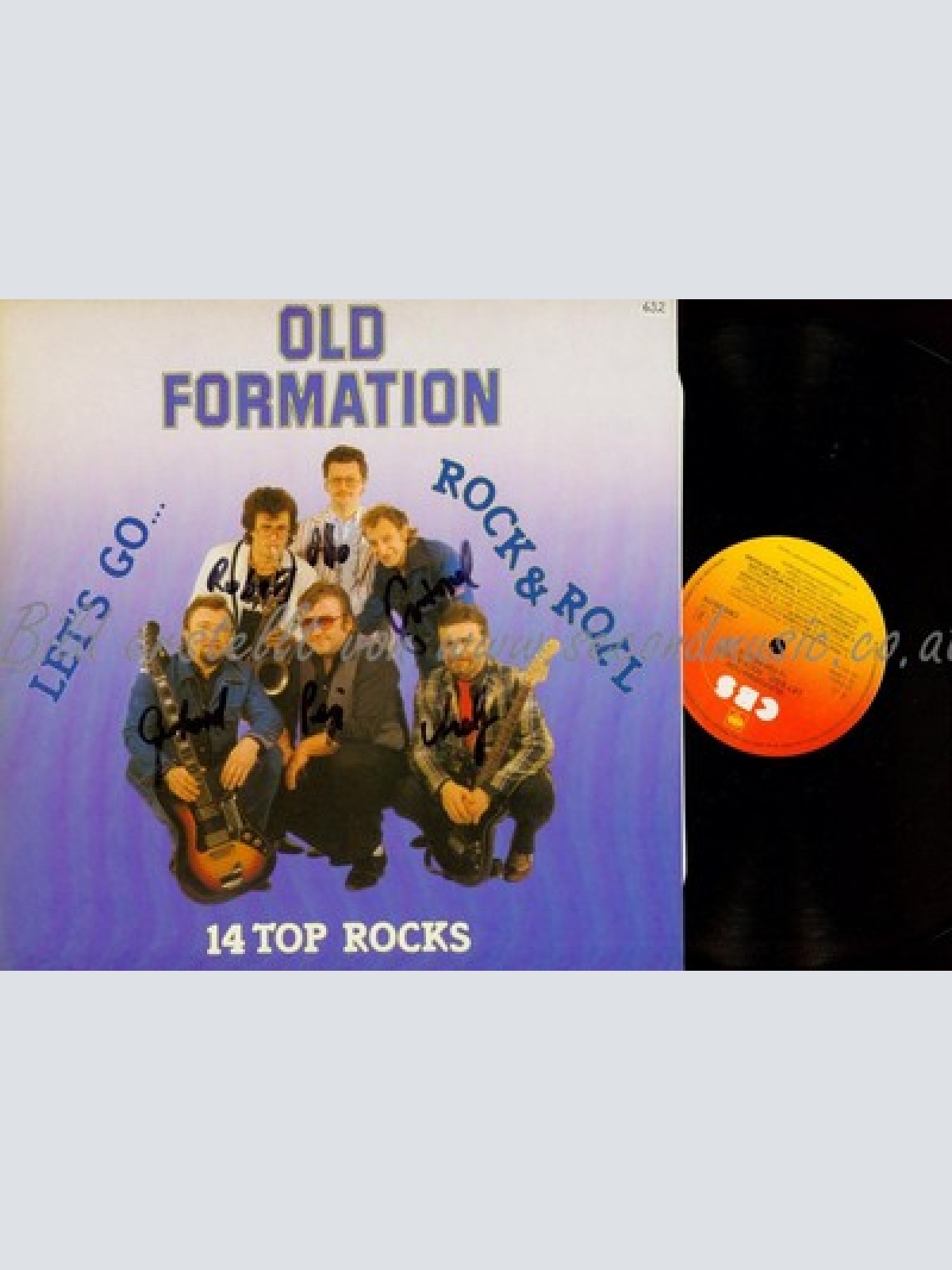 LP--OLD FORMATION--14 TOP HITS--MIT AUTOGRAMMEN