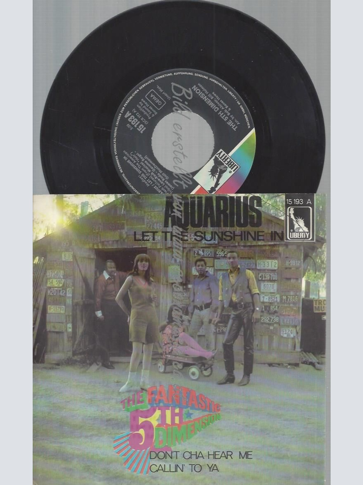 7" THE FANTASTIC 5TH DIMENSION AQUARIUS