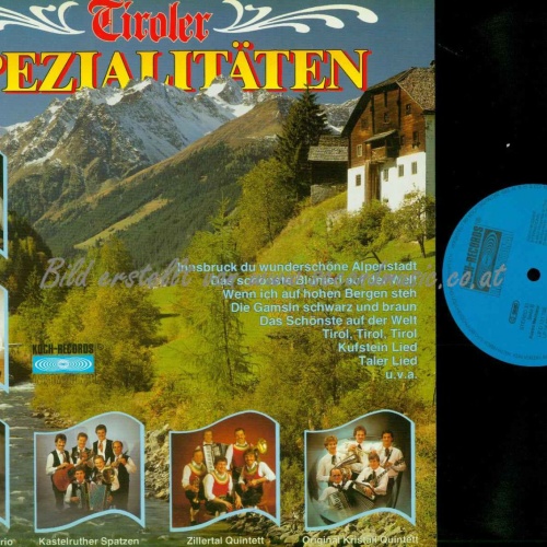 LP--  Tiroler Spezialitäten -- Fenneberg Moser -Mair Mair   /NM