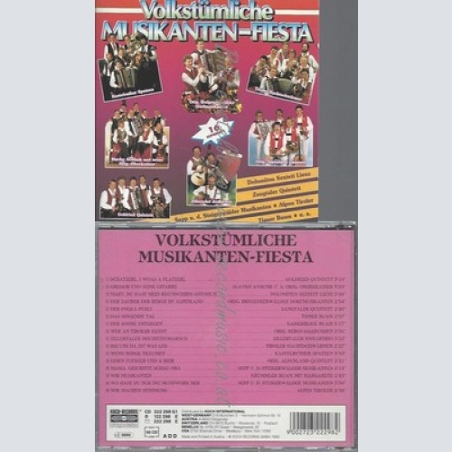 CD--KASTELRUTHER SPATZEN UND ORIGINAL BREGENZWALDER DORFMUSIKANTEN--VOLKSTÜMLICH