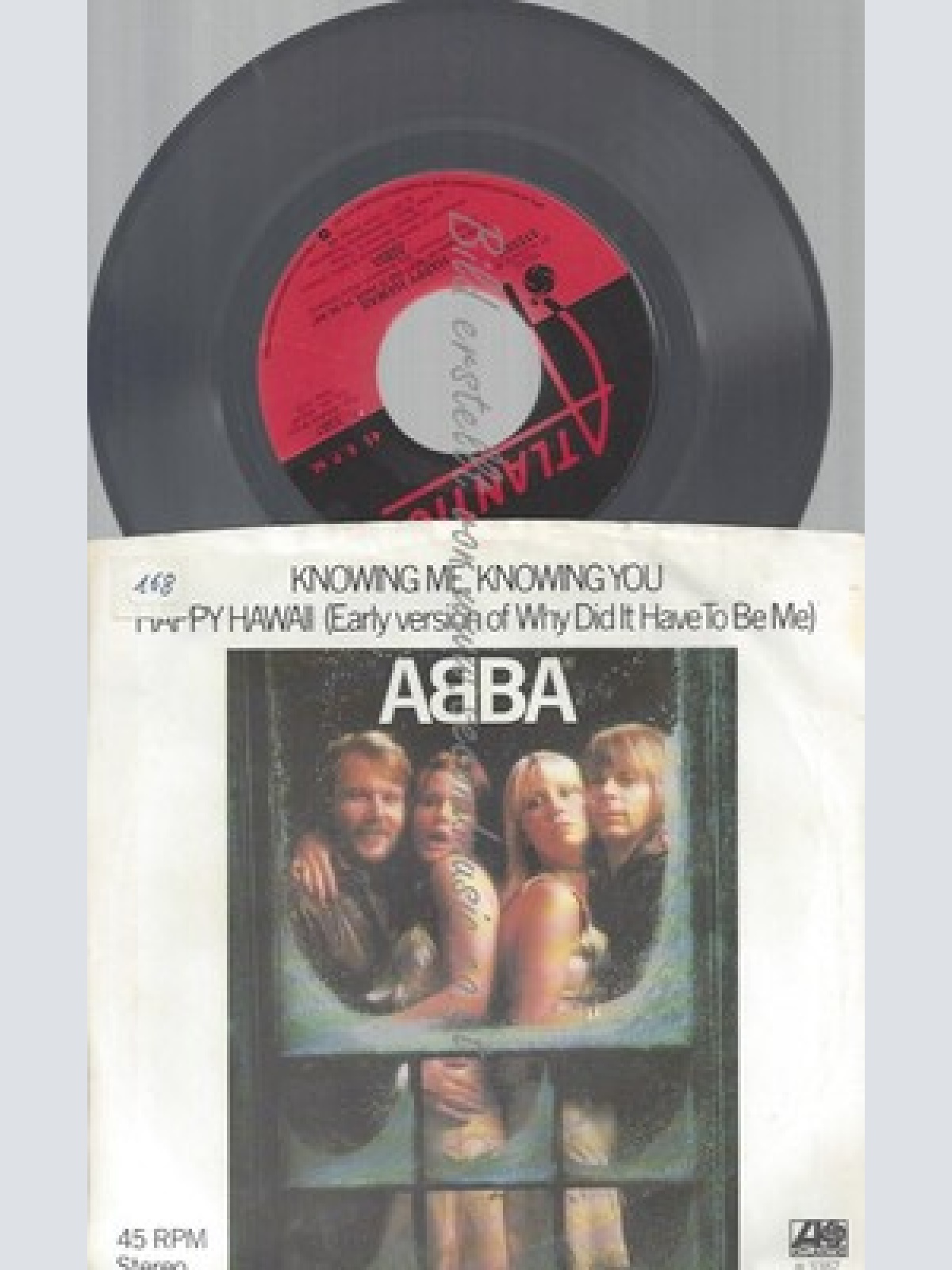 7" ABBA--KNOWING ME KNOWING YOU--ATLANTIC--3387--USA