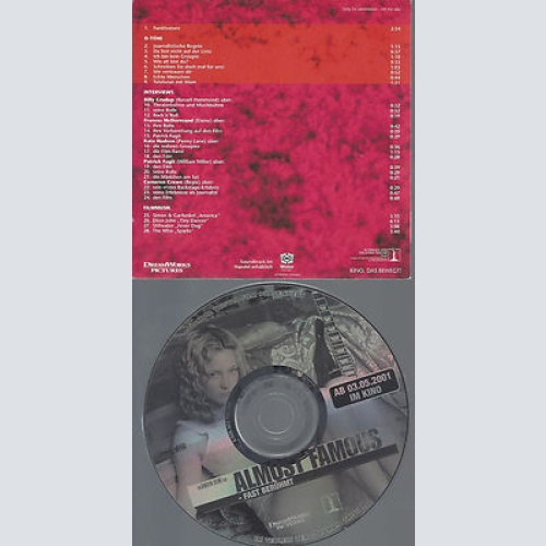 CD--PROMO--APK-ALMOST FAMOUS--SIMON GARFUNKEL-ELTON JOHN-THE WHO--STILLWATER