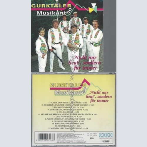 CD--GURKTALER MUSIKANTEN--NICHT NUR HEUT',SONDERN F.IMME
