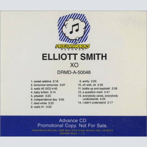 CD, Advance, Album, Promo Elliott Smith - XO