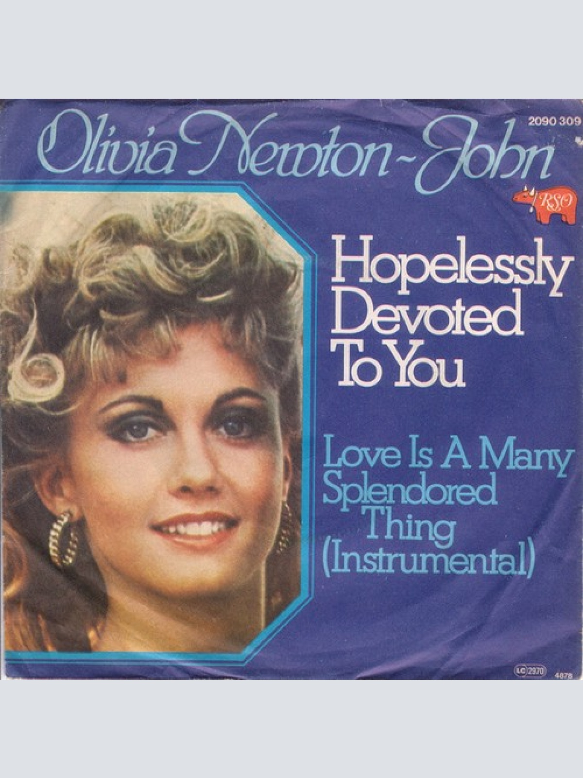 7", Single Olivia Newton-John - Hopelessly Devoted To You