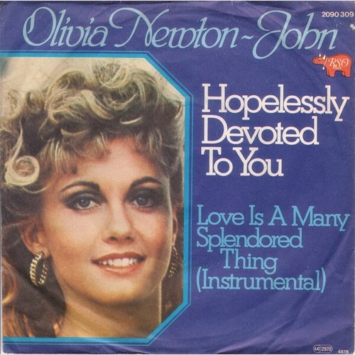 7", Single Olivia Newton-John - Hopelessly Devoted To You
