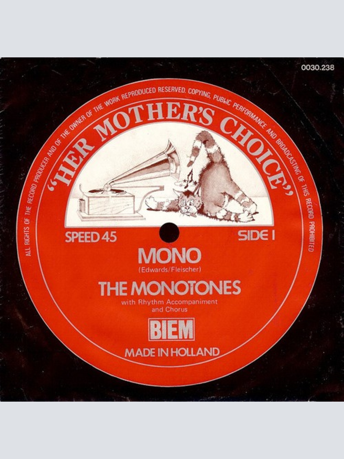 7", Single The Monotones (2) - Mono