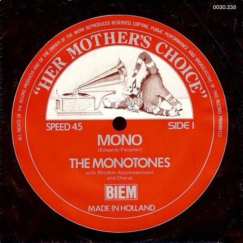 7", Single The Monotones (2) - Mono