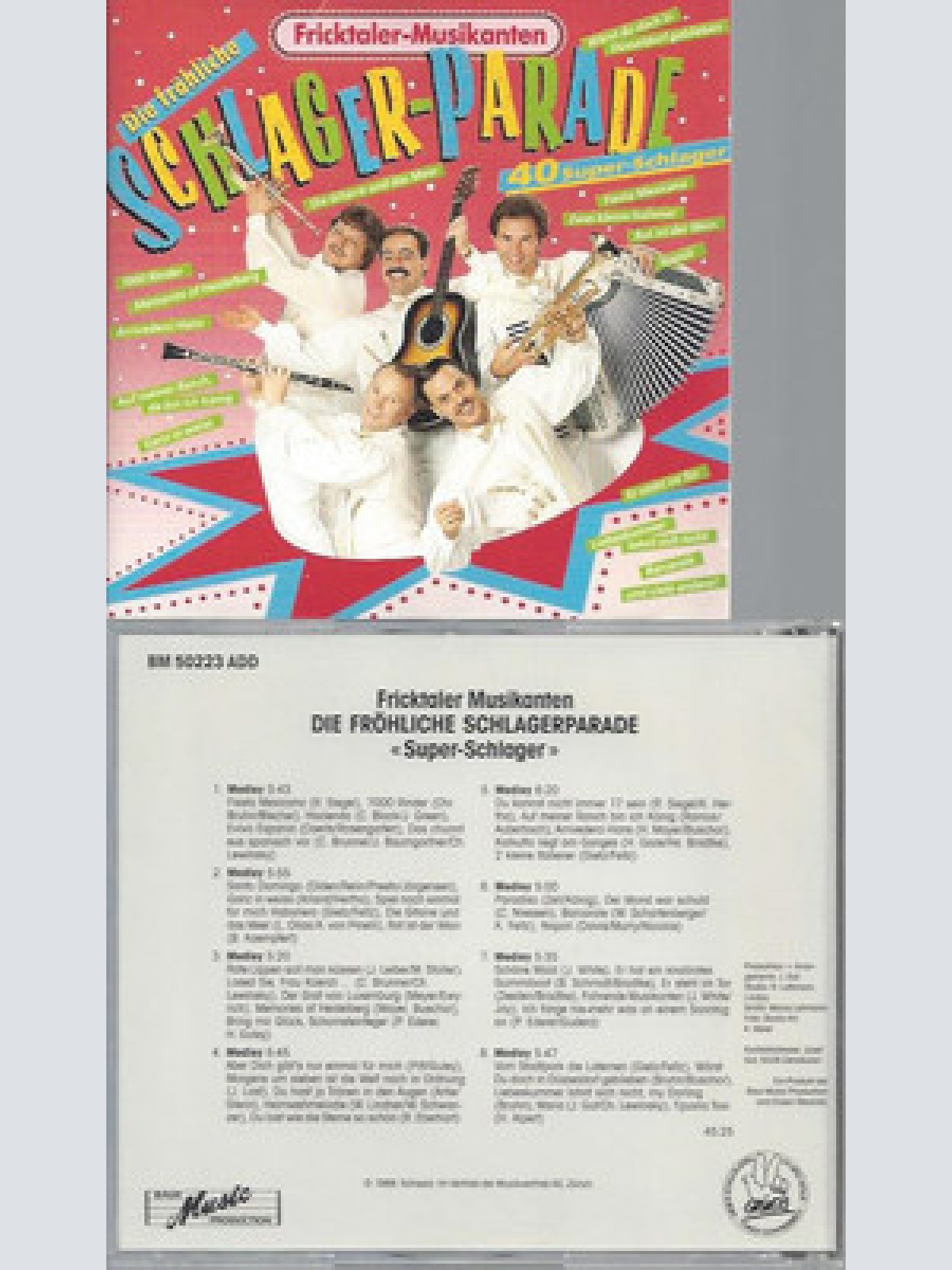 CD-FRICKTALER  MUSIKANTEN  DIE FRÖHLICHE SCHLAGER PARADE