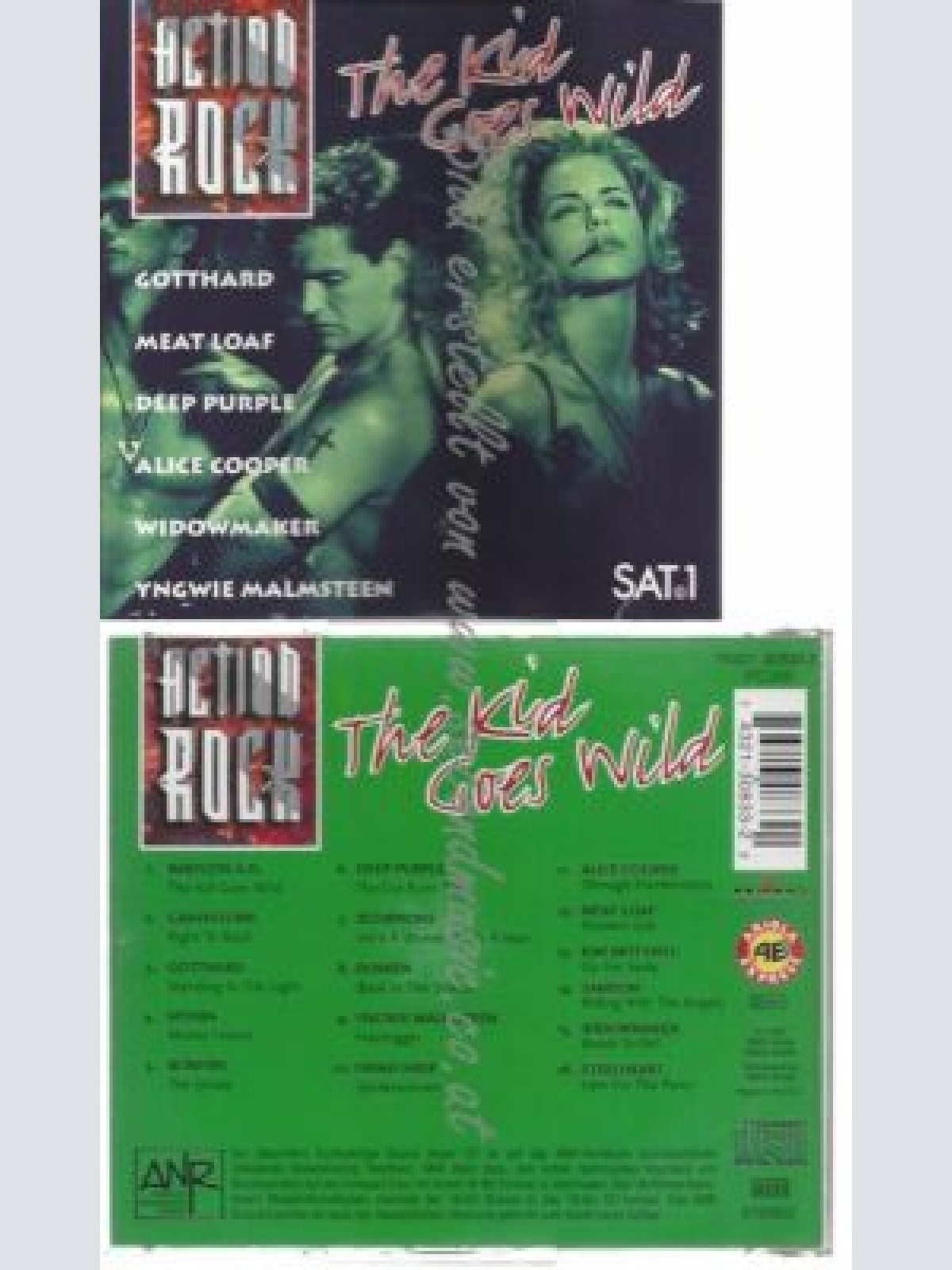 CD-- Various  Action Rock. The Kid Goes Wild