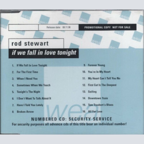 CD, Comp, Promo, Sli Rod Stewart - If We Fall In Love Tonight