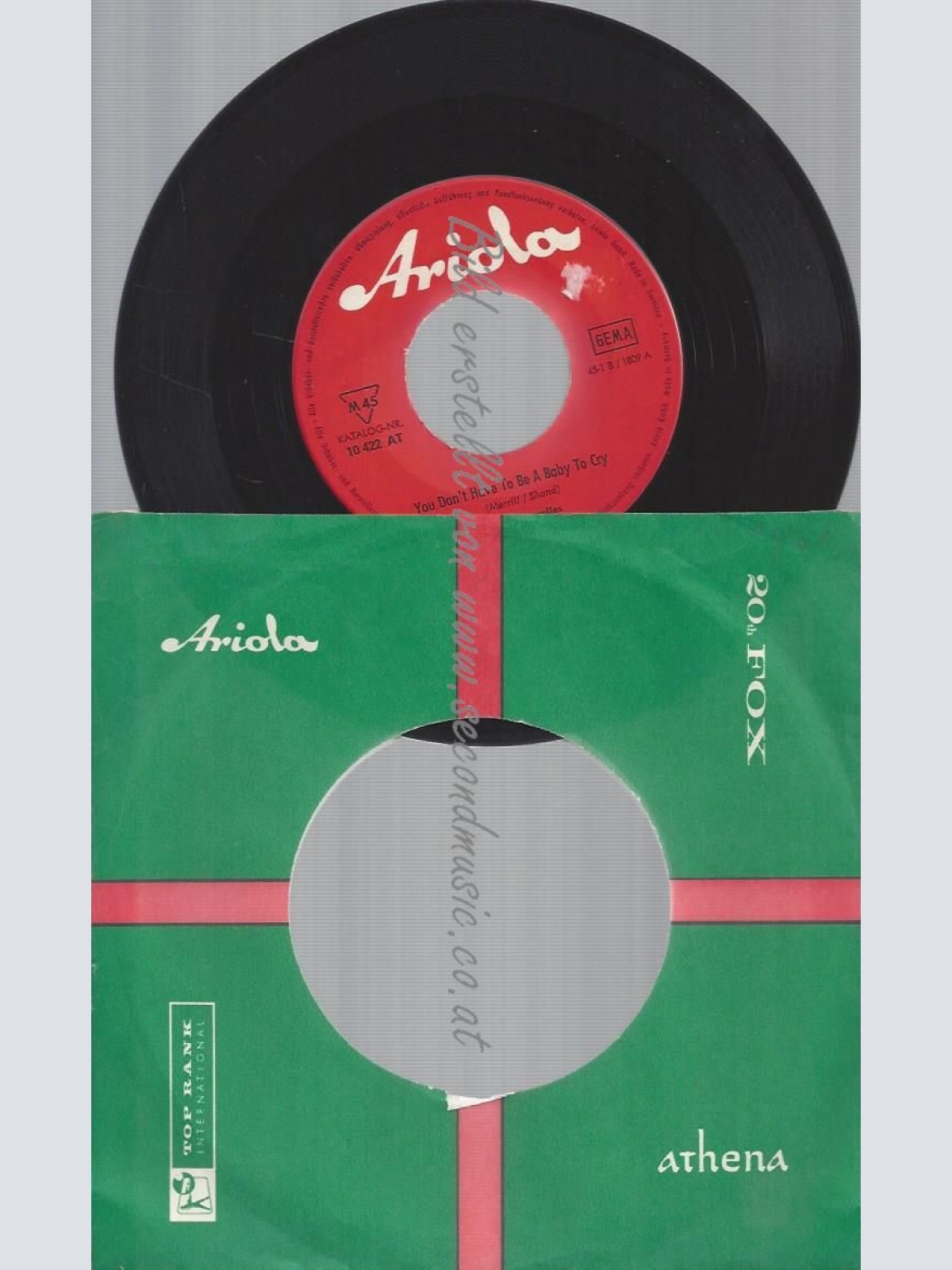 7"  The Caravelles – You Don't Have To Be A Baby To Cry