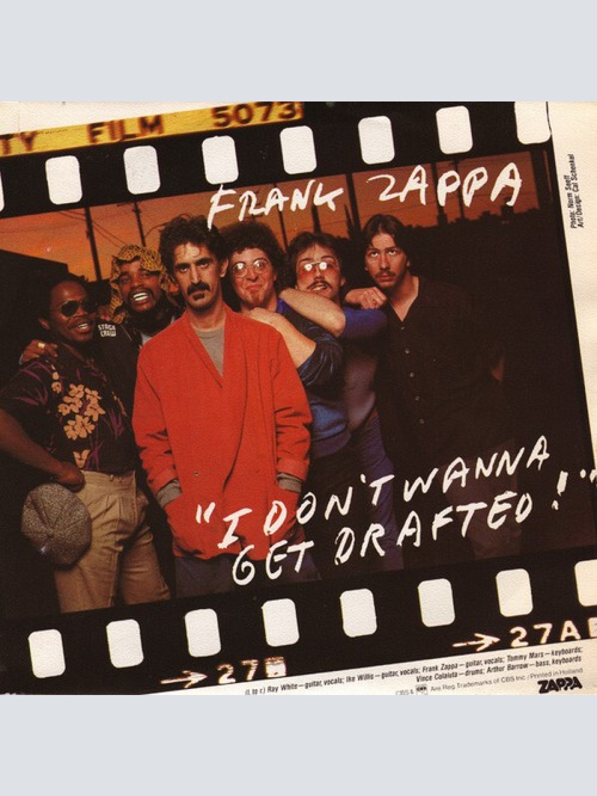 7", Single Frank Zappa - I Don't Wanna Get Drafted !