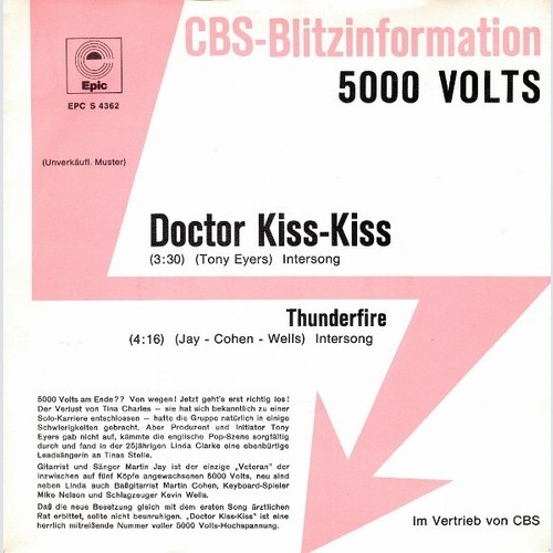 7", Single, Promo 5000 Volts - Doctor Kiss-Kiss