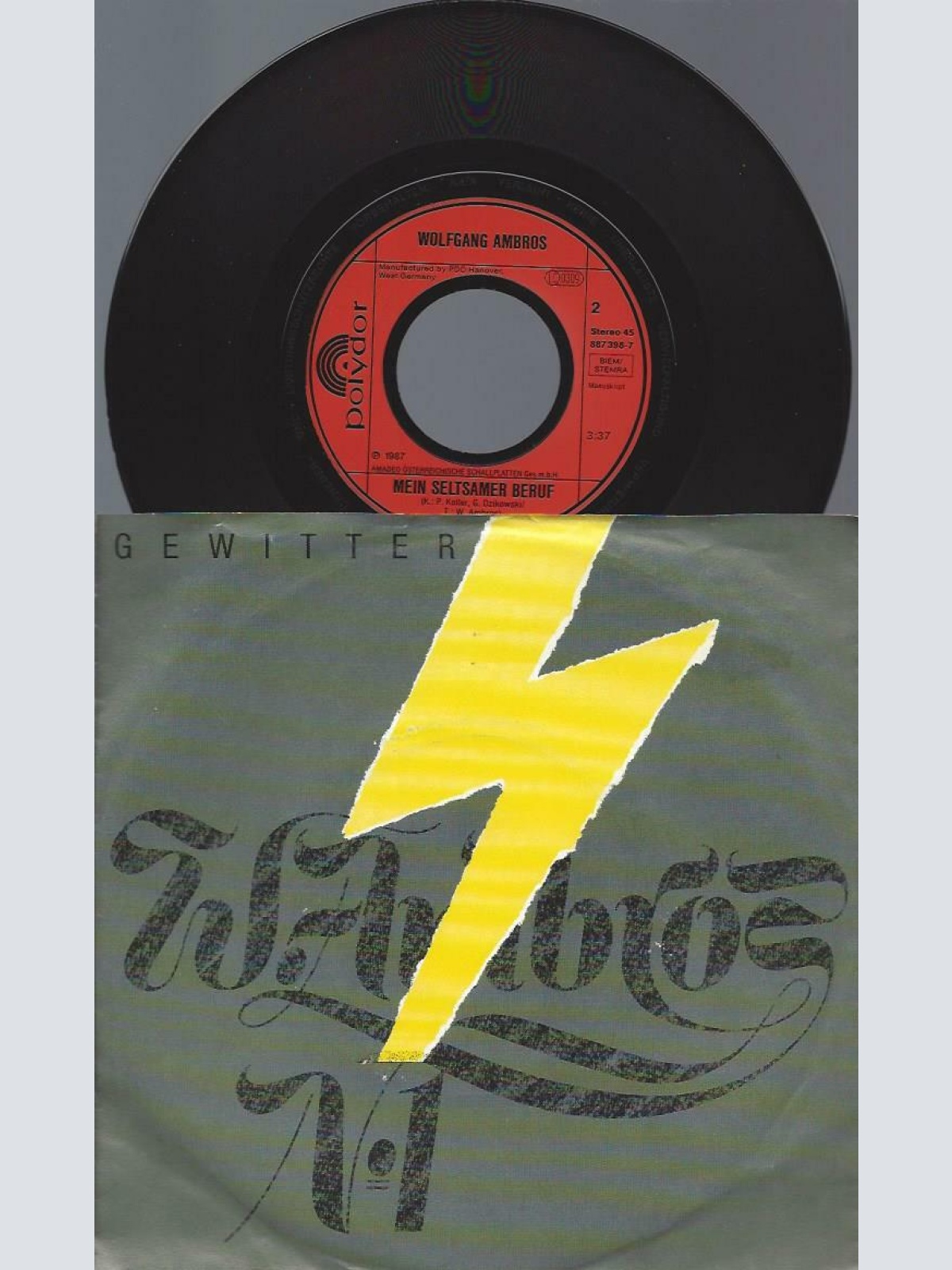 7" Wolfgang  Ambros –Gewitter