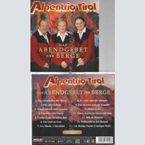 CD--ALPENTRIO TIROL | --DAS ABENDGEBET DER BERGE