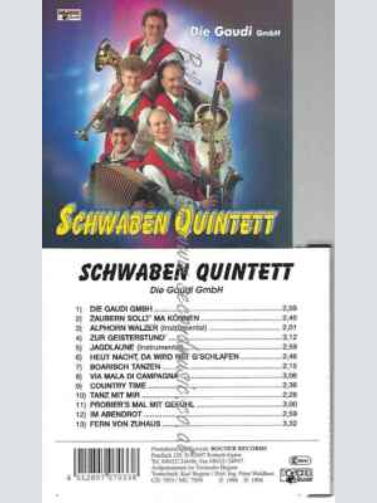 CD--SCHWABEN QUINTETT | --DIE GAUDI GMBH
