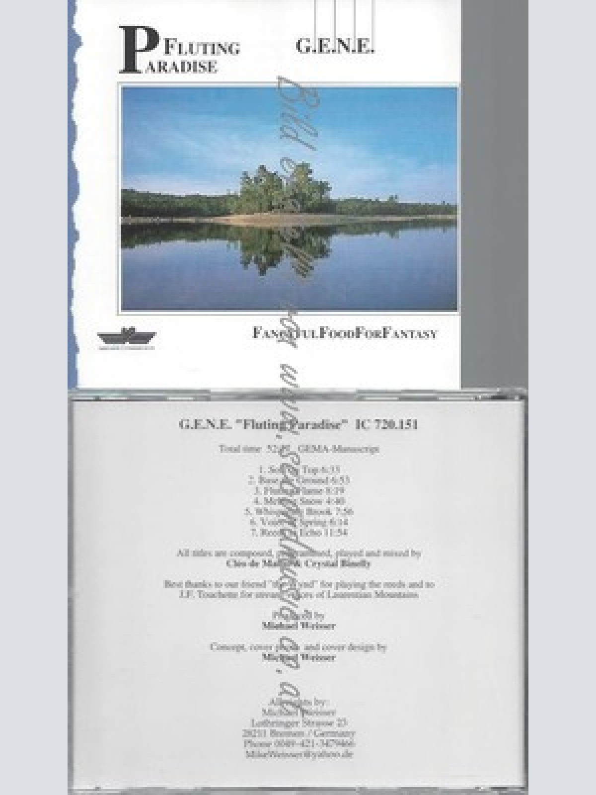 CD--G.E.N.E.--FLUTING PARADISE1992