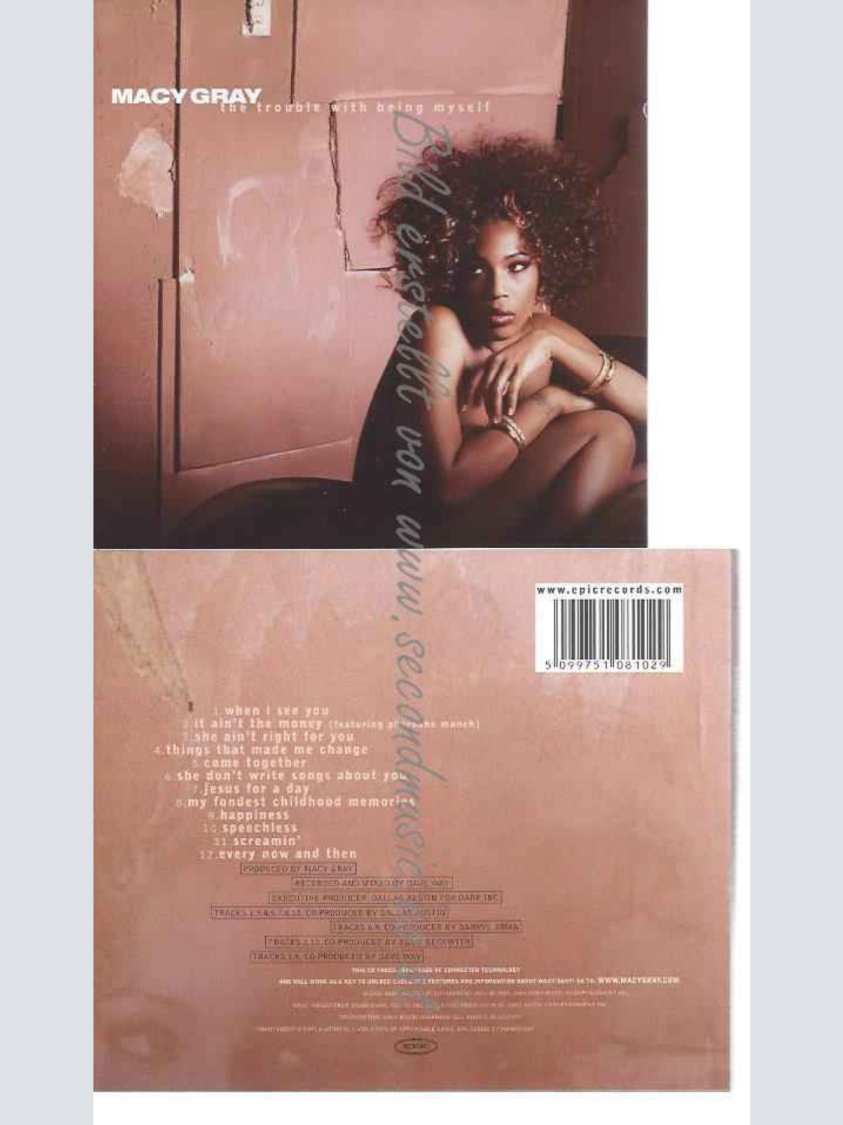 CD--MACY GRAY | --THE TROUBLE WITH BEING MYSELF