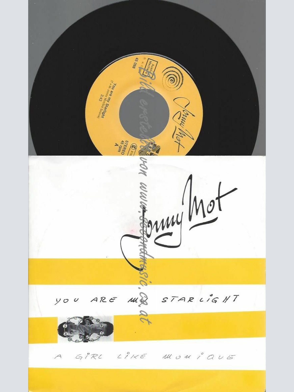 7" JONNY MOT YOU ARE MY STARLIGHT  // NM