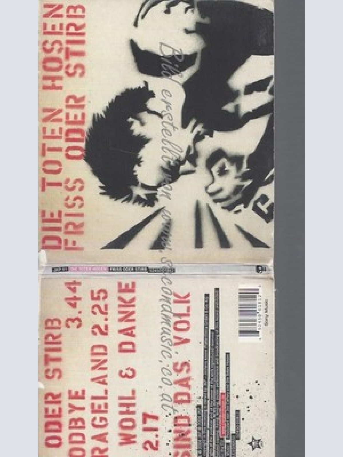 CD--DIE TOTEN HOSEN--FRISS ODER STIRB -MAXI-CD-