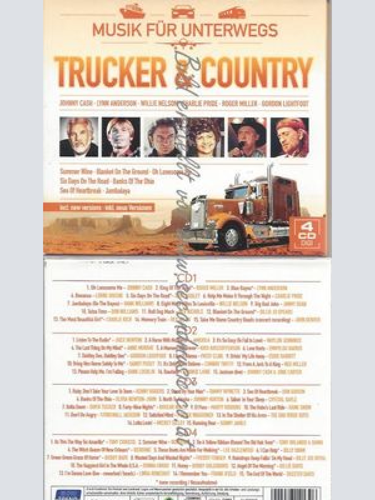 CD--VARIOUS--TRUCKER & COUNTRY - MUSIK FÜR UNTERWEGS -4CD| BOX-SET