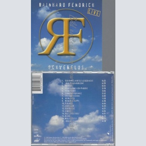CD--RAINHARD FENDRICH--LIVE-SCHWERELOS