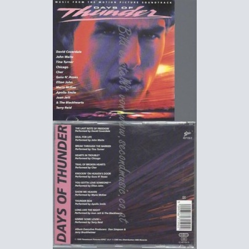 CD--ORIGINAL SOUNDTRACK UND VARIOUS--DAYS OF THUNDER | SOUNDTRACK