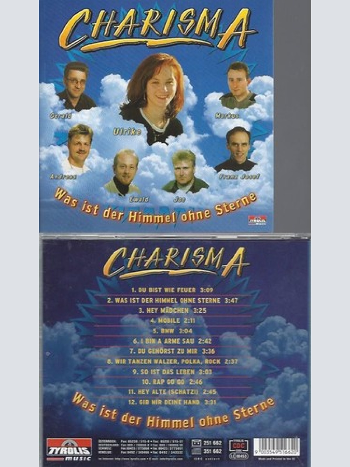 CD   Charisma  Was ist der Himmel  ohne Sterne