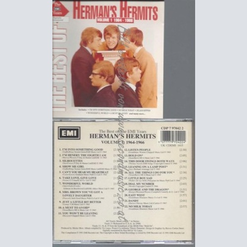 CD--HERMAN'S HERMITS--BEST OF EMI YEARS VOL.1