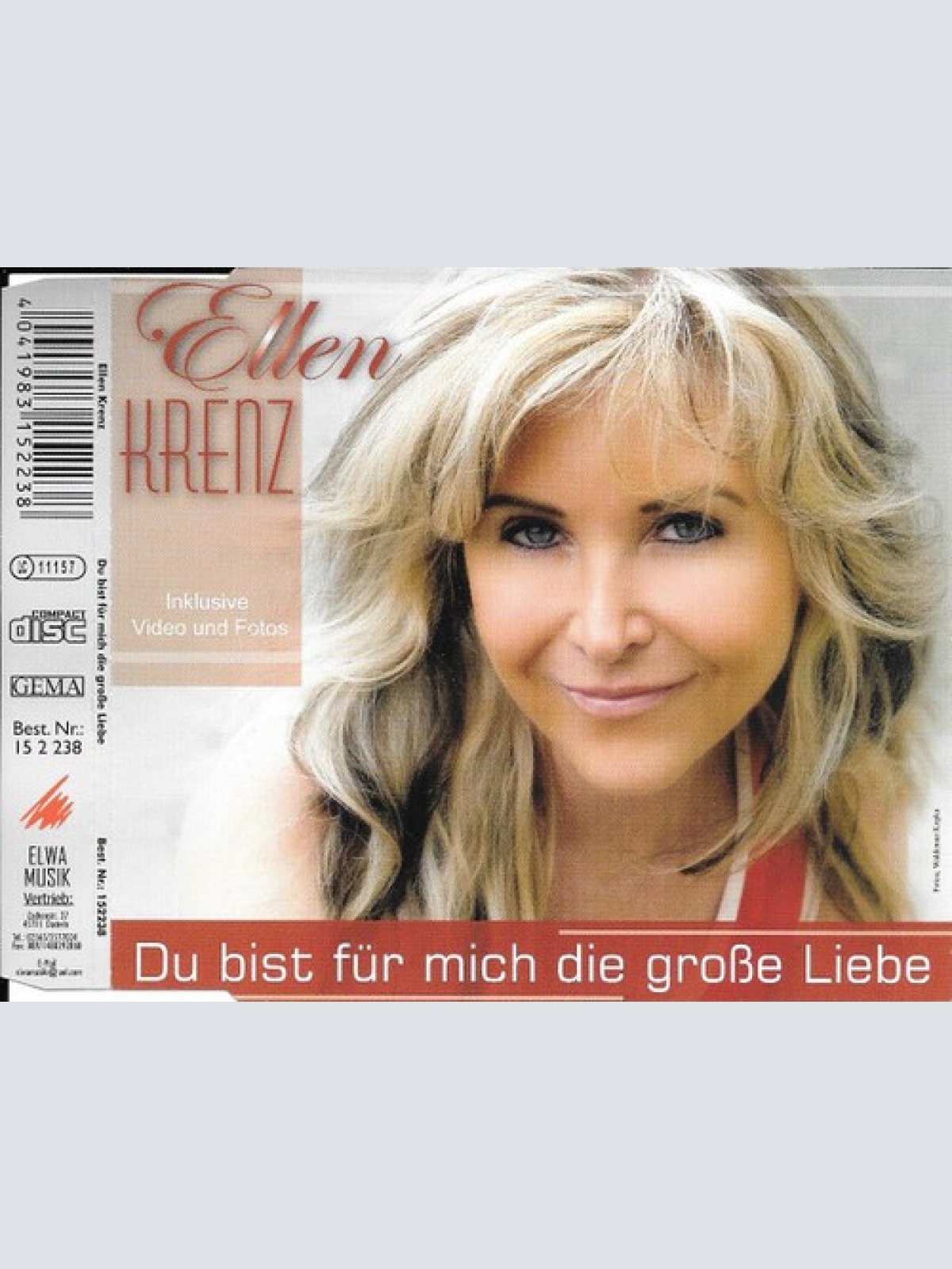 CD, Single Ellen Krenz - Du Bist Für Mich Die Grosse Liebe