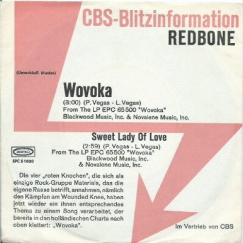 7", Single, Promo Redbone - Wovoka