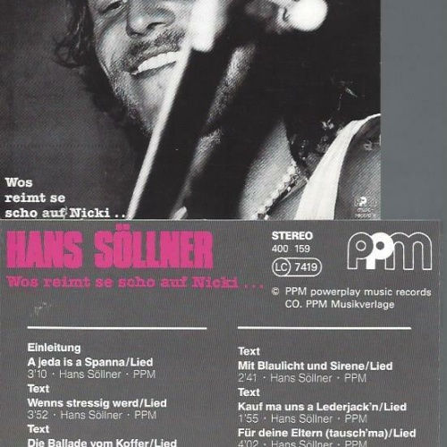 CD--Hans Söllner //  Wos reimt se schon auf Nicki