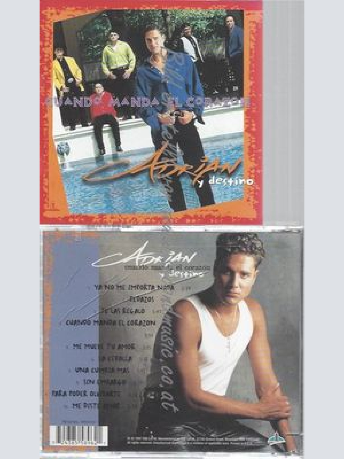 CD--ADRIAN Y DESTINO--CUANDO MANDA EL CORAZON | IMPORT