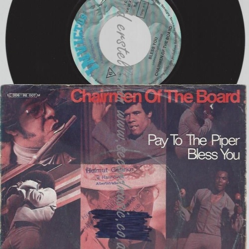 7"   Chairmen Of The Board  Pay To The Piper