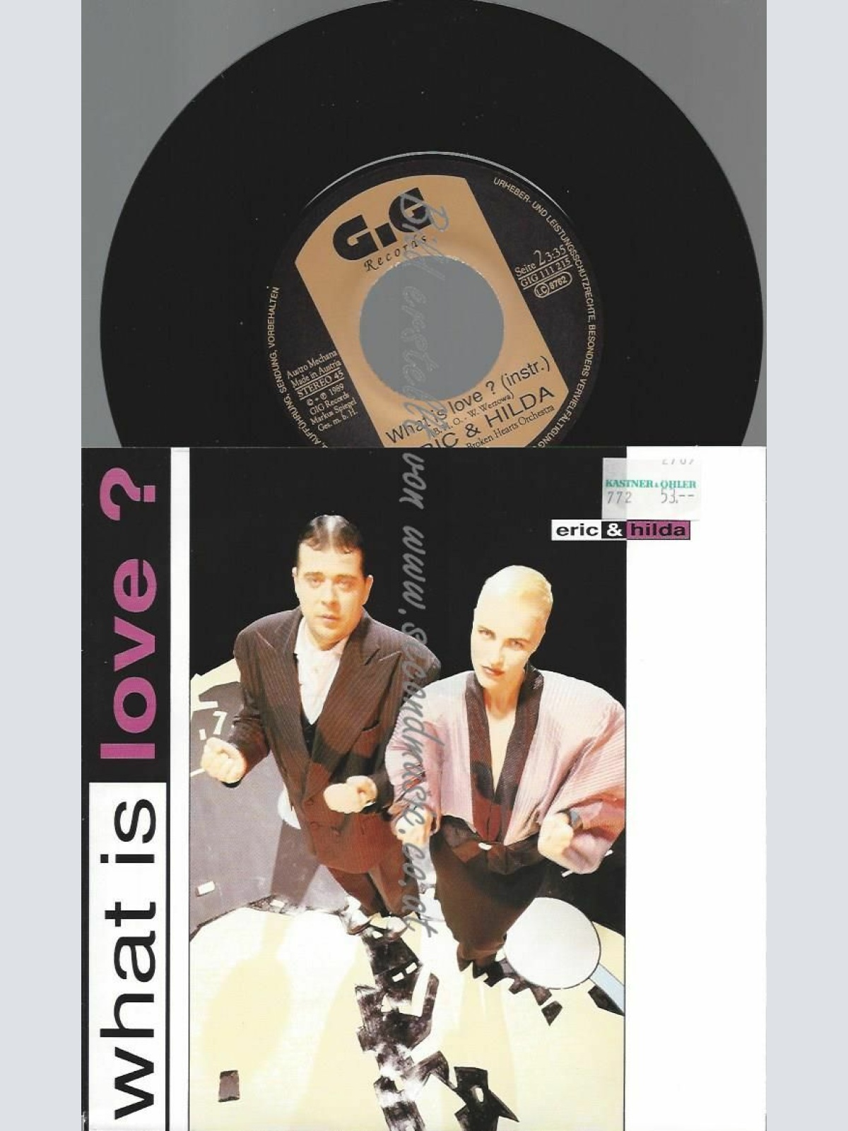 7" ERIC & HILDA WHAT IS LOVE  // NM