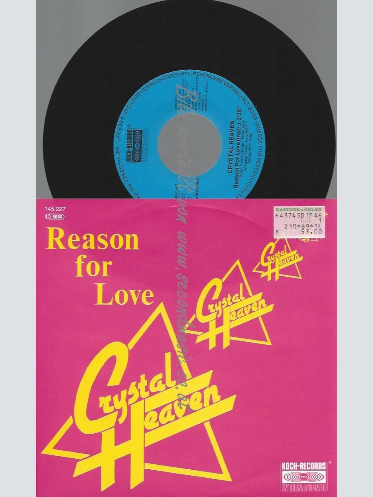 7" CRYSTAL HEAVEN REASON FOR LOVE  // NM